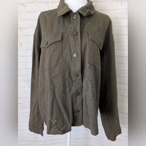 Solitaire Olive Utility Jacket